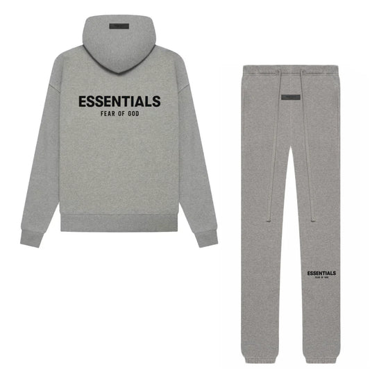 Essentials Dark oatmeal set Hoodie & Pants